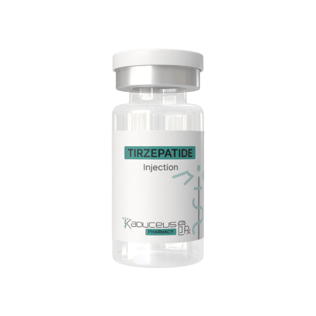 Compounded Tirzepatide injection vial